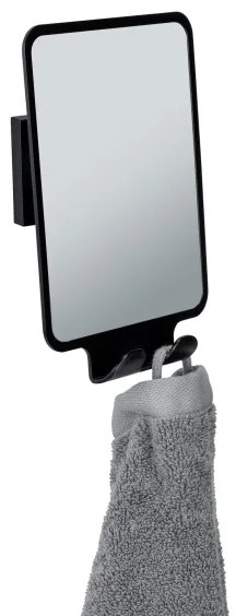 WENKO Oglindă VACUUM-LOC QUADRO ED 14 x 19,5 cm, neagră - 71449800