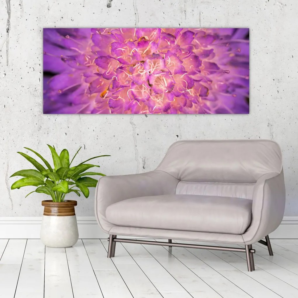 Tablou detailat cu floare (120x50 cm)