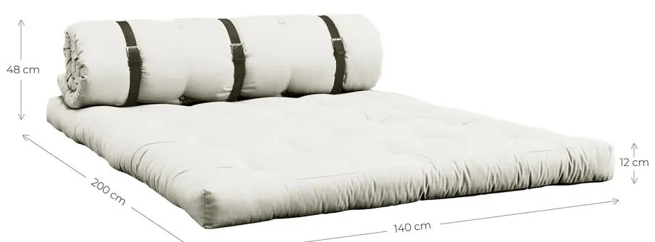 Canapea variabilă Karup Design Buckle Up Beige