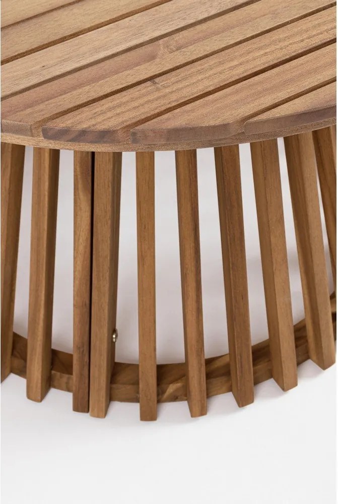 Măsuță de cafea pentru exterior rotundă din lemn de acacia ø 70 cm Rodano – Bizzotto