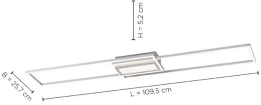 Plafonieră LED dimabilă ASMIN LED/42W/230V Leuchten Direkt 14711-55 + telecomandă