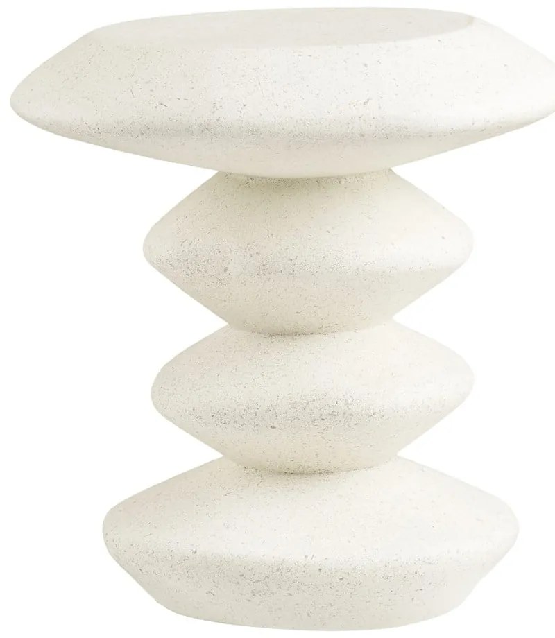 Măsuță auxiliară rotundă din piatră ø 36 cm Blackburn – House Nordic