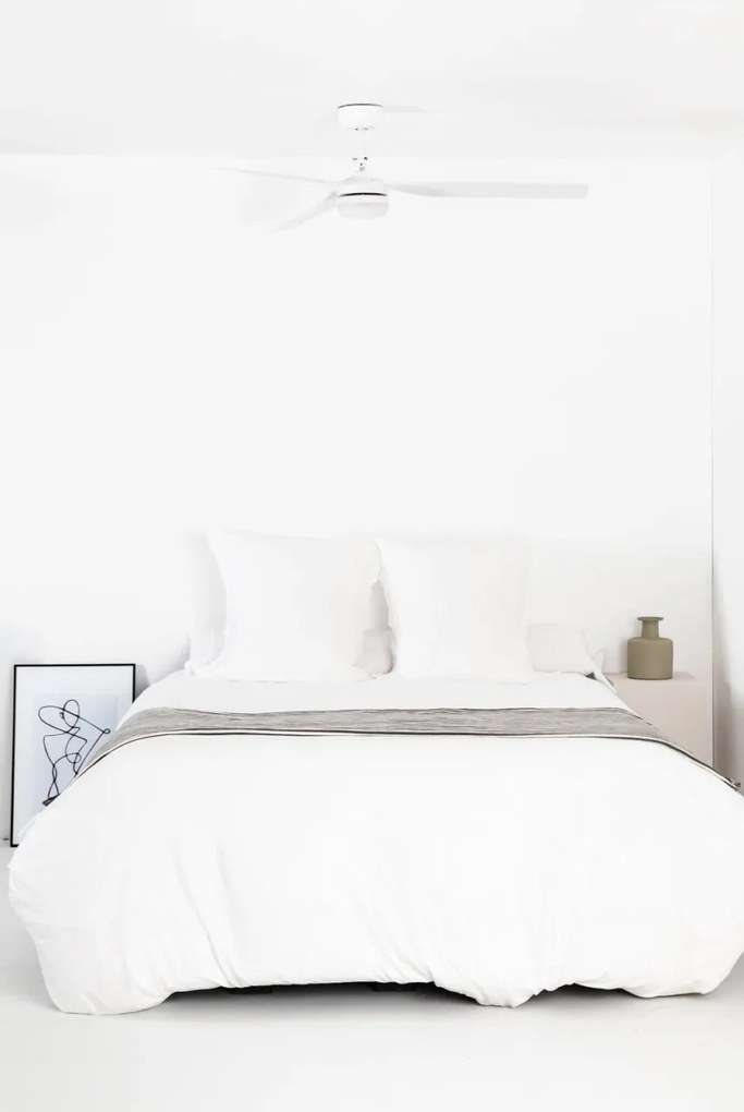Lustra cu Ventilator si telecomanda PUNT M LED alb