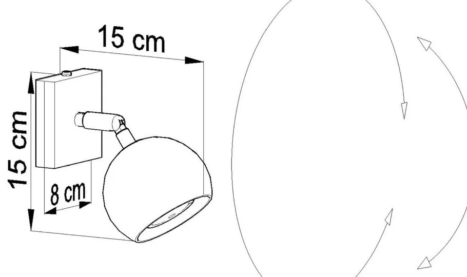 Aplică Sollux Ollo, alb mat