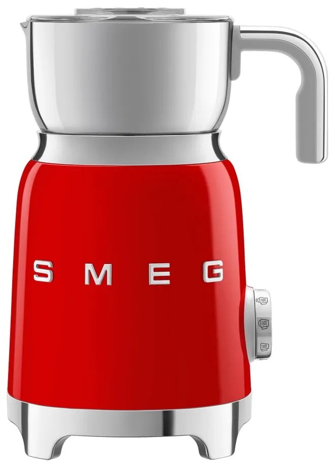 Aparat electric pentru spumă de lapte roșu Retro Style – SMEG