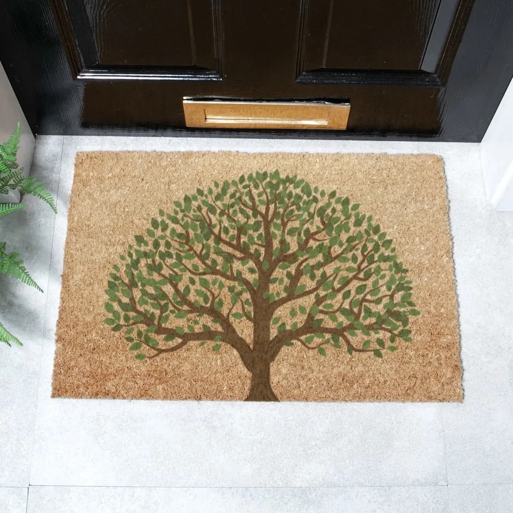 Covoraș de intrare din fibre de nucă de cocos 40x60 cm Tree of Life – Artsy Doormats