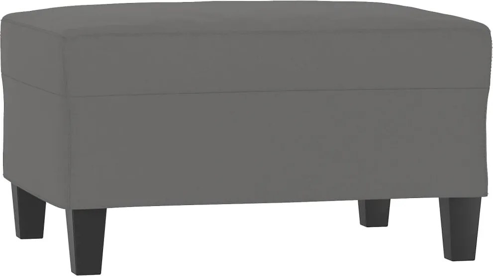 vidaXL Taburet, gri închis, 70x55x41 cm, microfibră
