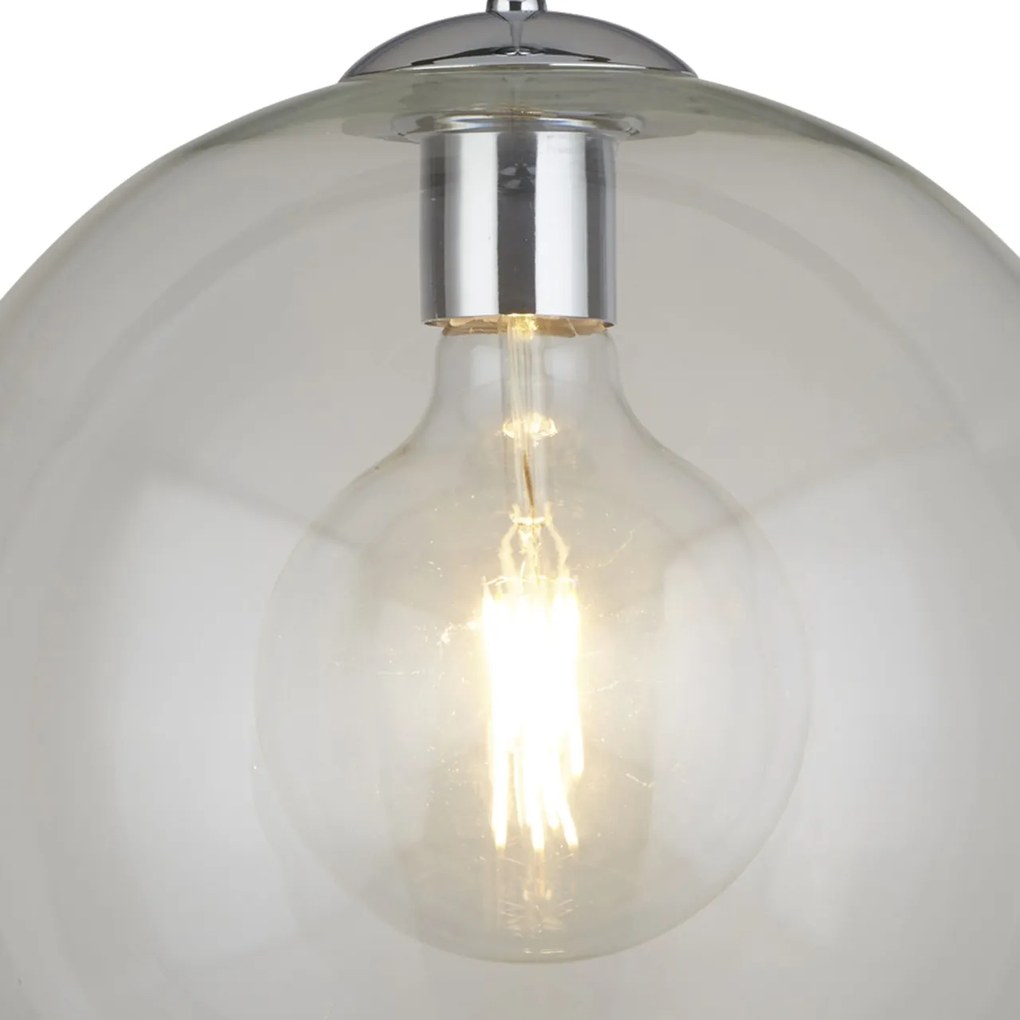 Lustra / Pendul design modern 30cm Balls crom / clar 1632CL SRT