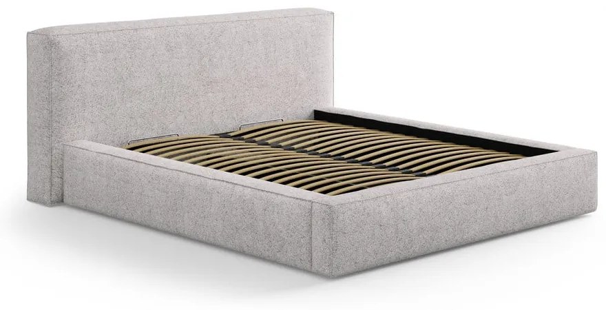 Tăblie de pat bej tapițată 229x100 cm Olivia – Micadoni