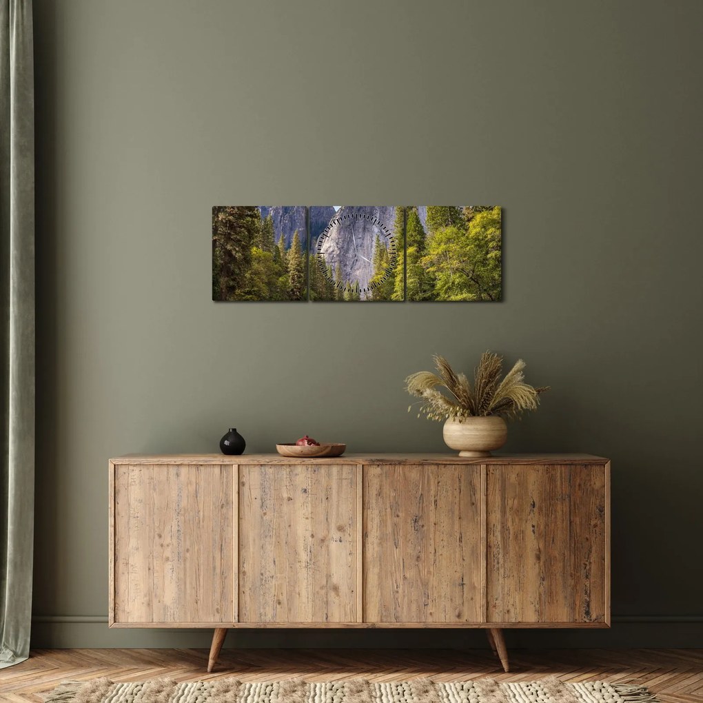Tablou - Sub Piatra Yosemite (cu ceas) (90x30 cm)