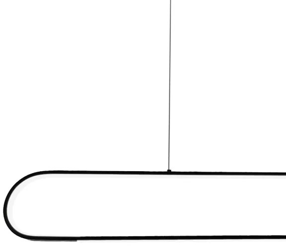 Lustră LED pe cablu FRAME LED/42W/230V negru