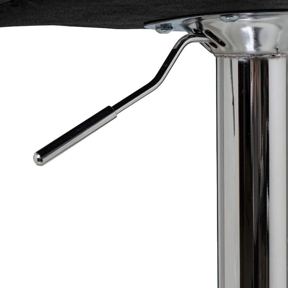 Scaune de bar negre cu înălțime ajustabilă 2 buc. din imitație de piele (înălțime șezut 93 cm) – Casa Selección