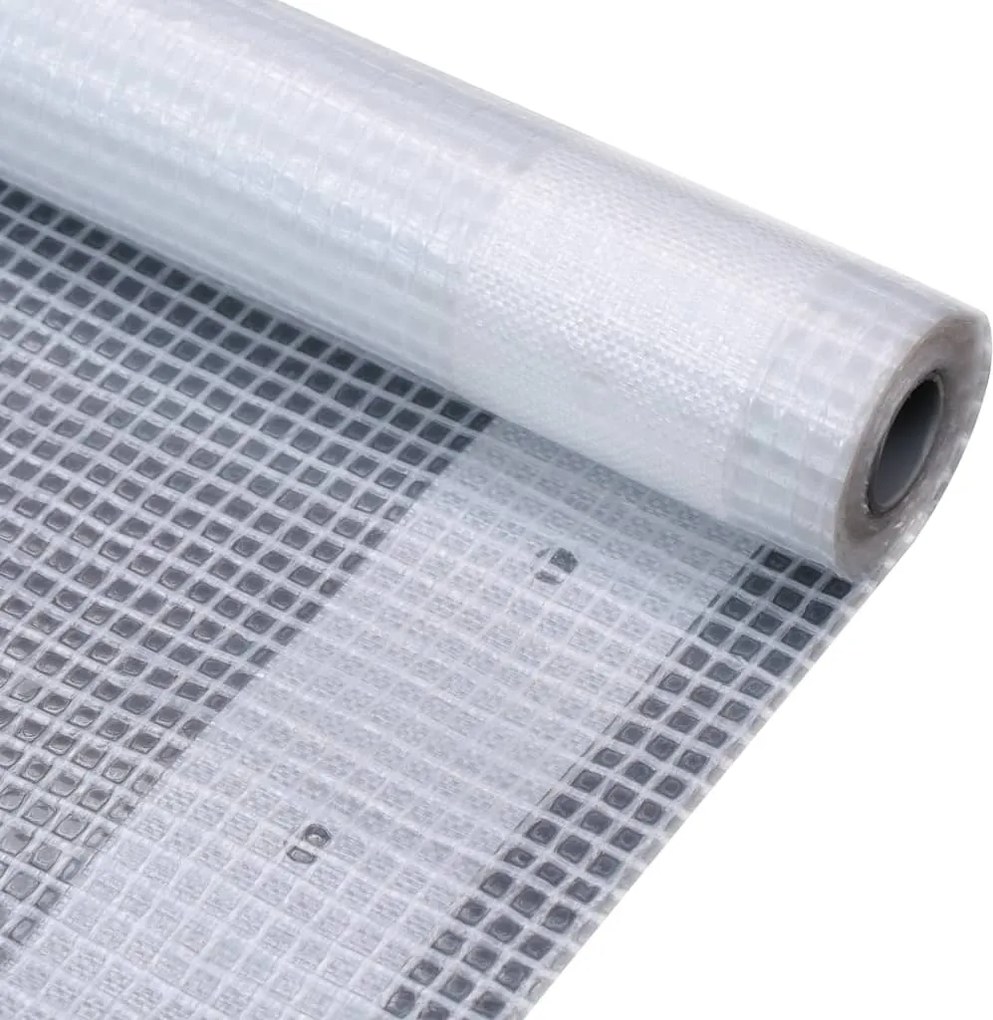 vidaXL Prelată Leno 260 g/m², alb, 3 x 5 m