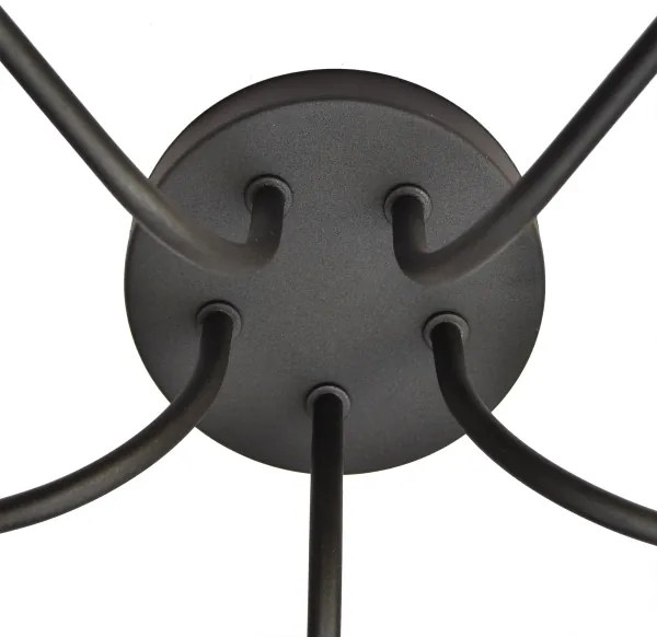 Lustra ADAMANT 5xE27/15W/230V negru