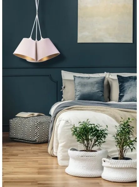 Lustră pe cablu Duolla TWIGGY 3xE27/40W/230V d. 60 cm alb