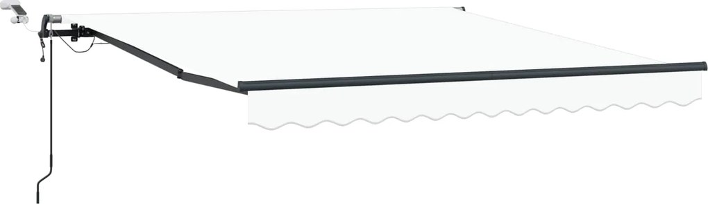 vidaXL Țesătură pentru copertină cu Alb 350 x 250 cm Poliester