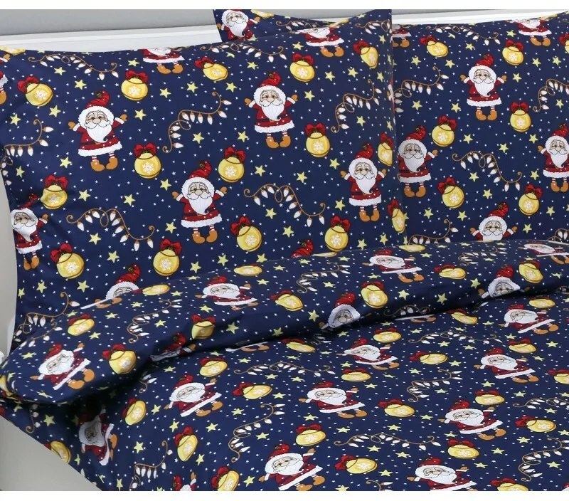 Bellatex Lenjerie de pat din bumbac pentru copii Crăciun spiriduș, 140 x 200 cm, 70 x 90 cm