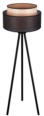 Lampadar WOOD Duolla BOHO 1xE27/15W/230V d. 45 cm negru/bej