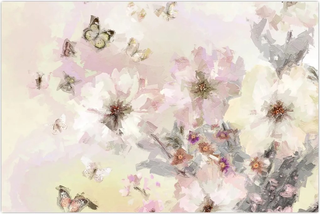 Tablou - Flori,pictură (90x60 cm)