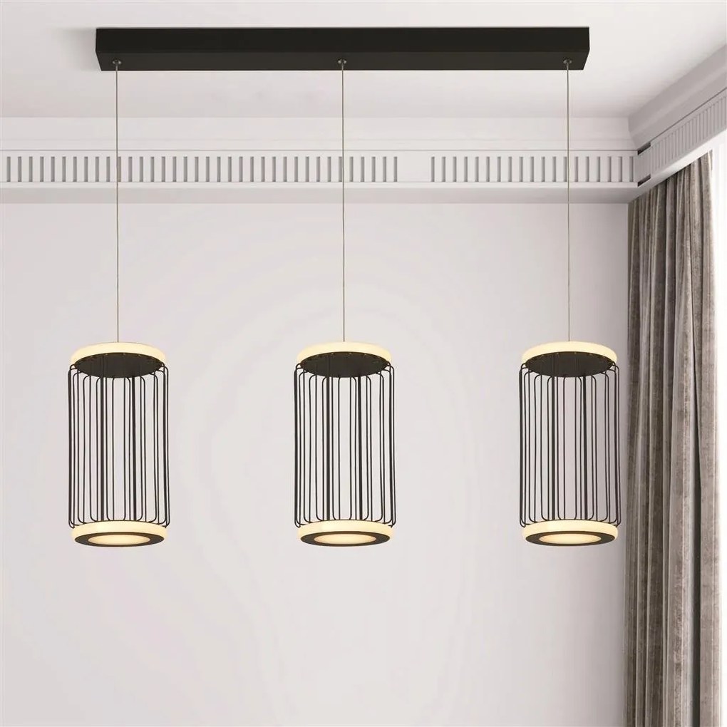 Lustra cu 3 pendule LED design modern Circolo
