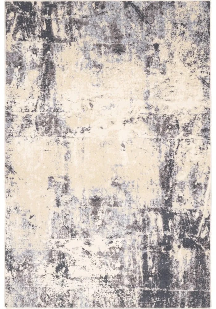 Covor bej din lână 133x180 cm Concrete – Agnella