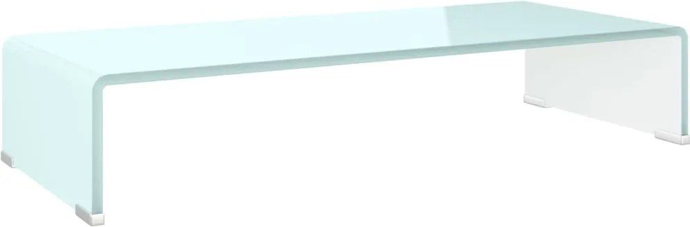 vidaXL Stativ TV/Suport monitor, sticlă, verde, 70 x 30 x 13 cm