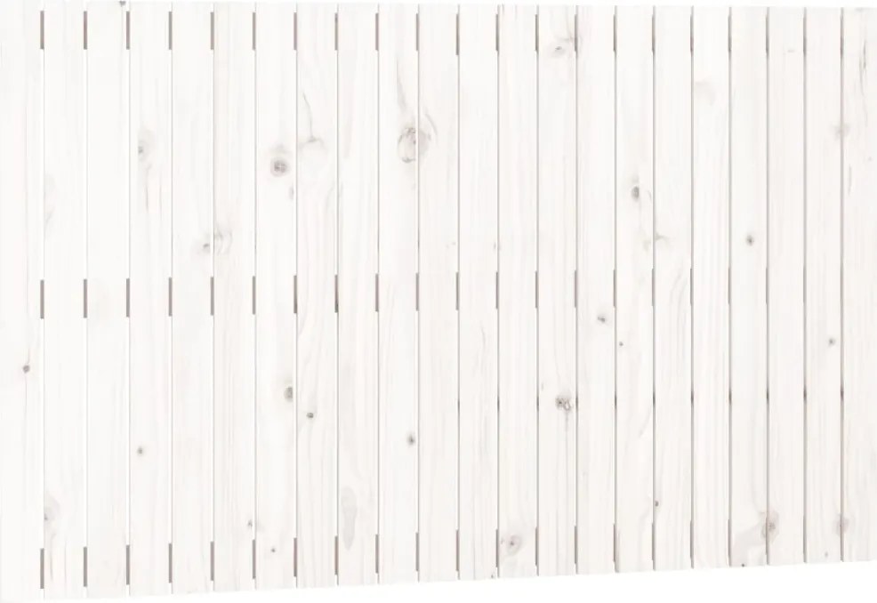 vidaXL Tăblie de pat pentru perete, alb, 140x3x90 cm, lemn masiv pin