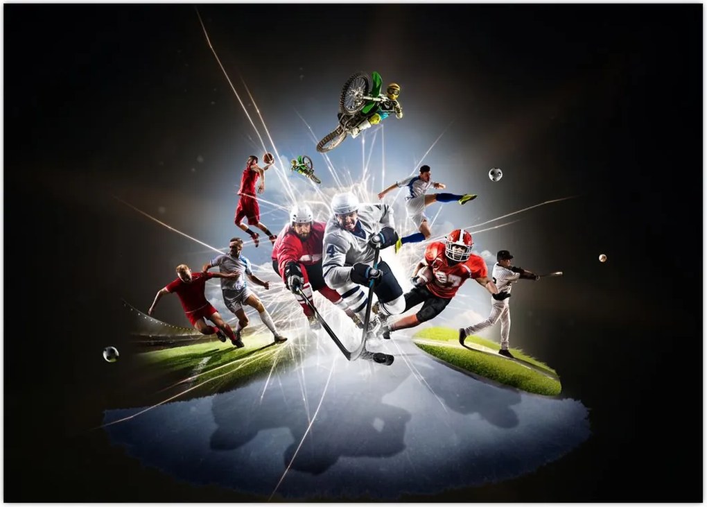 Tablou - Sportivii (70x50 cm)