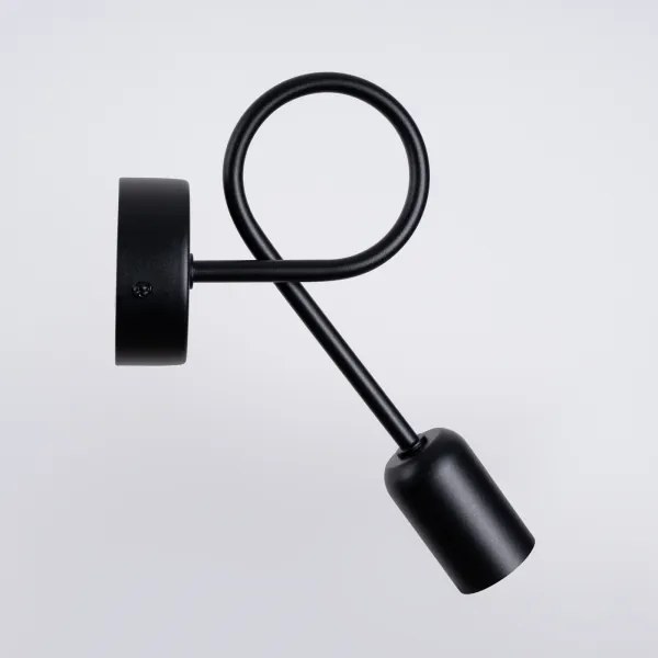Lampă de perete Sollux SL.1433 LOOP 1xE27/15W/230V negru