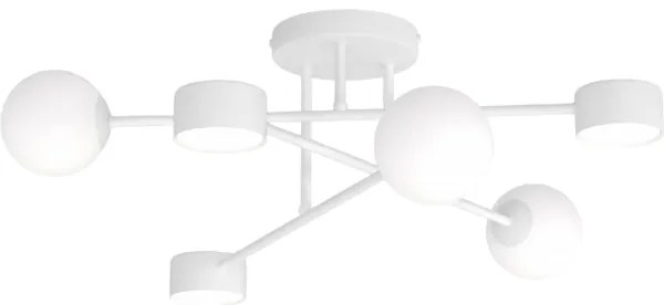 Plafonieră aplicată HOLON 3xG9/8W/230V + 3xGX53/12W albă