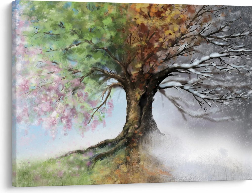 Tablou - Arborele celor patru anotimpuri (70x50 cm)