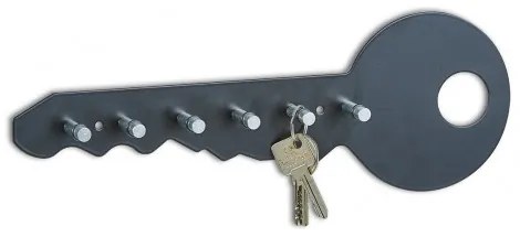 Suport pentru chei Colors, Metal, l35xA4xH12 cm-Negru
