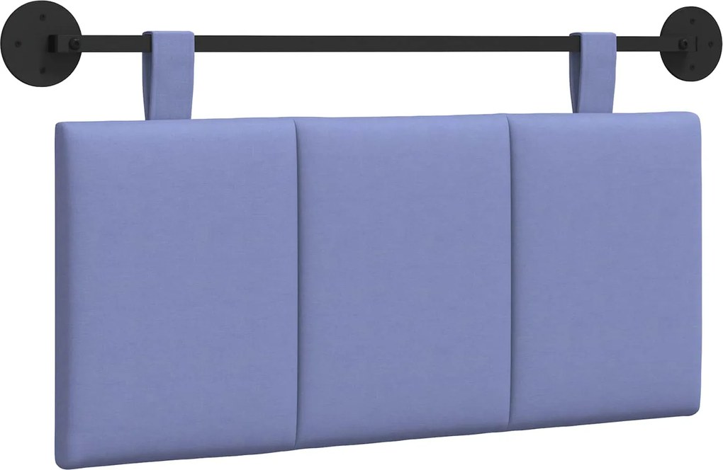 vidaXL Cap de pat suspendat Albastru Jeans 100 x 55 x 5 cm țesătură