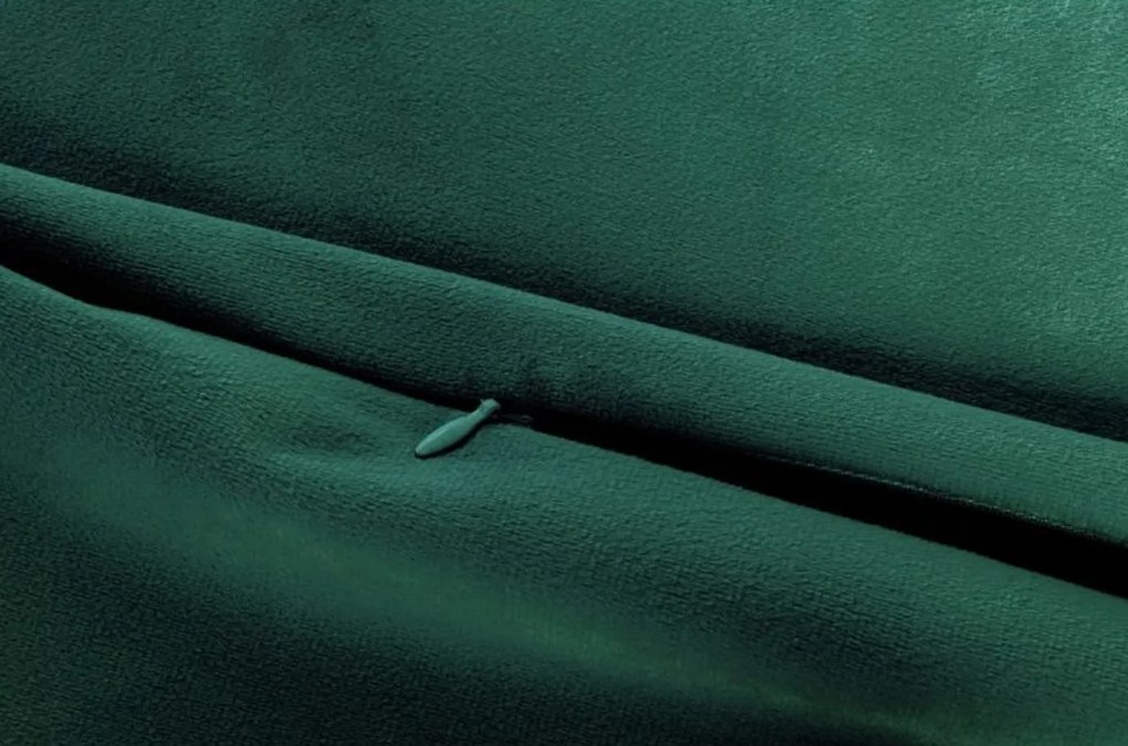 Husa de perna decorativa VELVET 40x40 cm, verde inchis