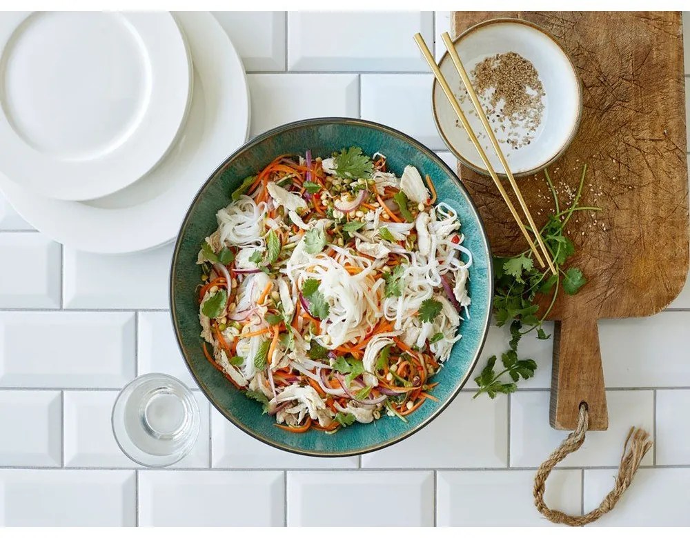 Bol verde/negru din gresie ø 30 cm Gastro Green/Black – Bitz