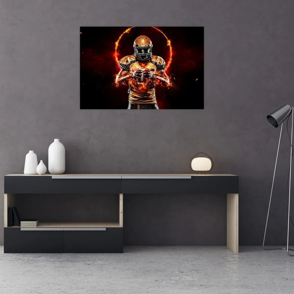 Tablou - Jucător de fotbal american (90x60 cm)