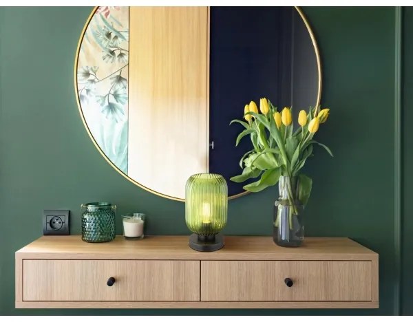 Lampă de masă Globo 15469TG NORMY 1xE27/40W/230V verde