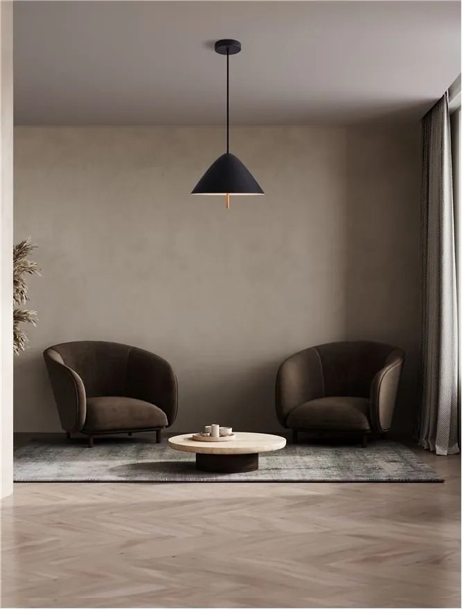 Lustra/Pendul LED design modern OROS negru