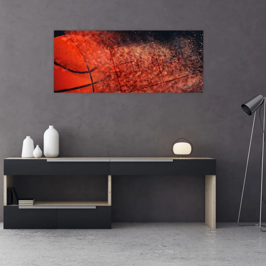 Tablou - Meci de baschet (120x50 cm)