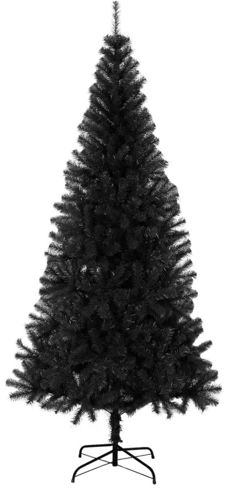 Pom de Craciun artificial cu suport, negru, 240 cm, PVC 1, Negru, 240 cm