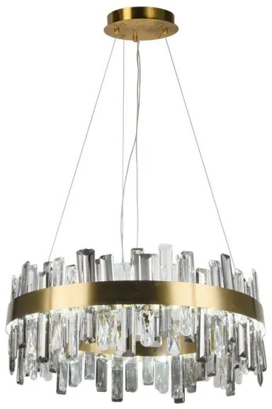 Lustră LED de cristal dimabilă pe cablu LED/80W/230V + telecomandă