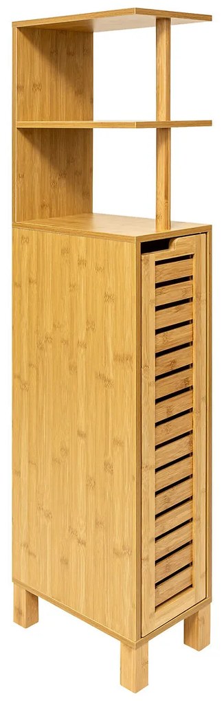 Dulap baie ingust din bambus SICELA, 30 x 19 x 120 cm