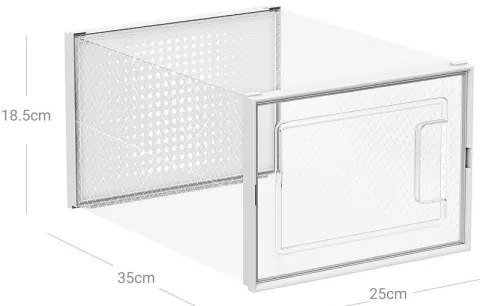 Raft modular cu compartimente BOXIFY, alb