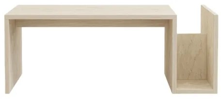 Masă de cafea MONEL, decor marmură, bej