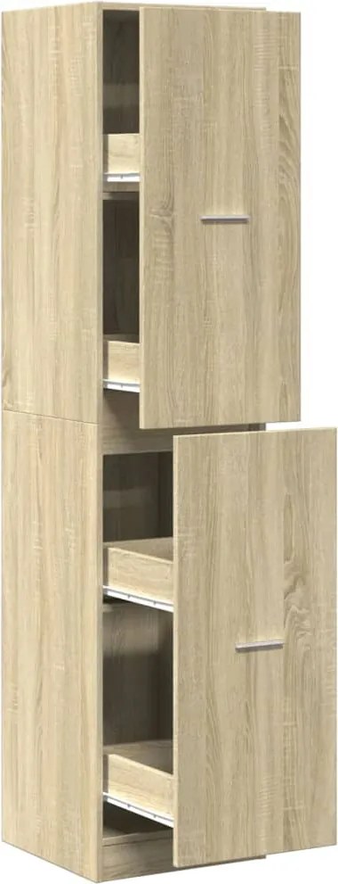 vidaXL Dulap de farmacie, stejar sonoma, 40x41x174,5 cm lemn prelucrat