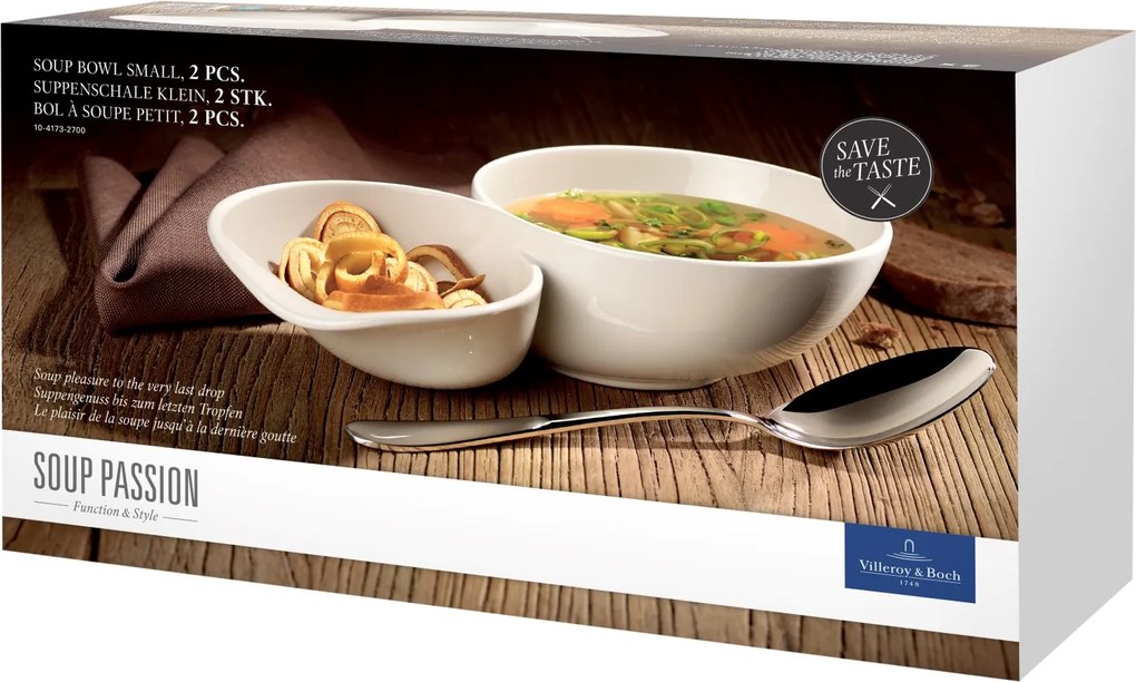 Set 2 boluri supa Villeroy &amp; Boch Soup Passion 23x13cm