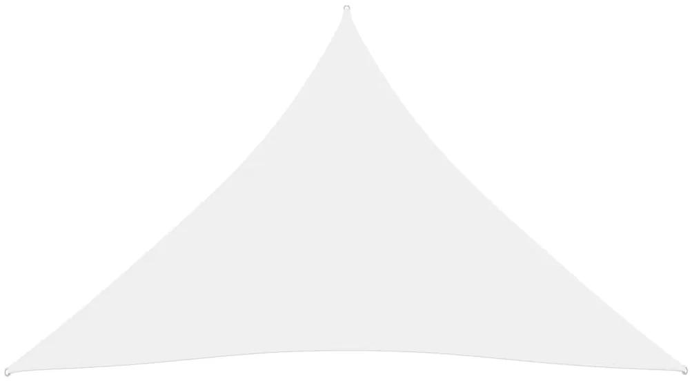 Parasolar, alb, 5x6x6 m, tesatura oxford, triunghiular Alb, 5 x 6 x 6 m