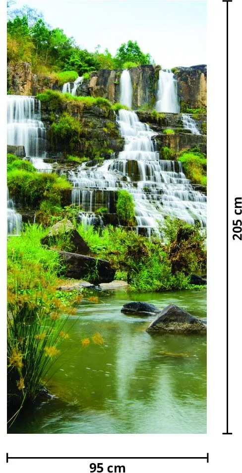 Fototapet pentru ușă - Cascade (95x205cm)