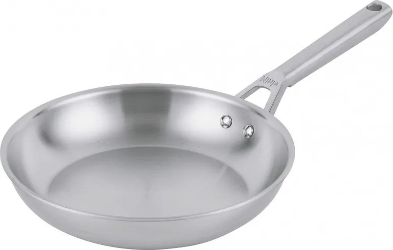 Tigaie Ninja EverClad C90028DE, 28 cm, 3 straturi, Rezistenta la cuptor pana la 315 °C, Fara PFAS, Inductie, Otel inoxidabil