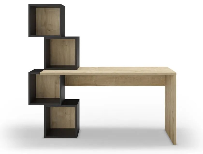 Birou cu aspect de lemn de stejar 60x154 cm Cubik – Marckeric